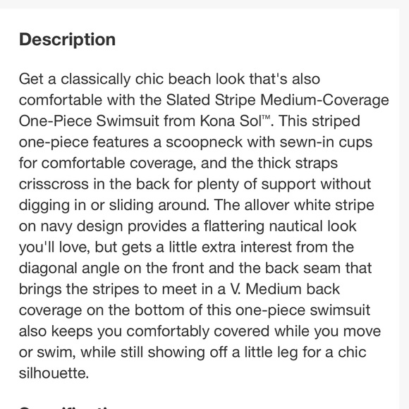 Kona Sol Slanted Medium Coverage One Piece - Picture 6 of 7